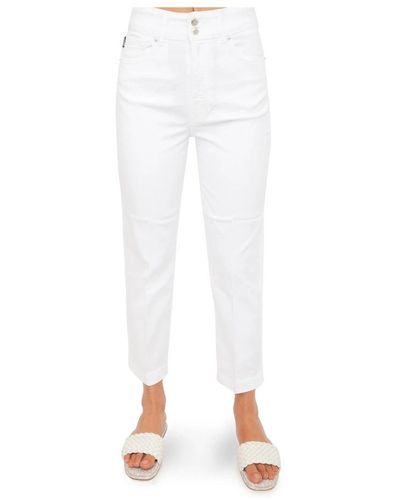 Love Moschino Slim-Fit Trousers - White