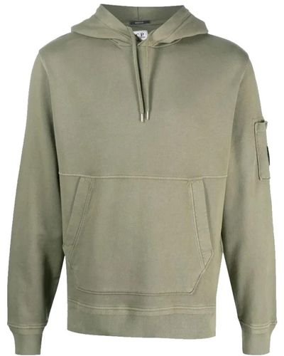 C.P. Company Bronze -m hoodie mit kängurutasche - Grün