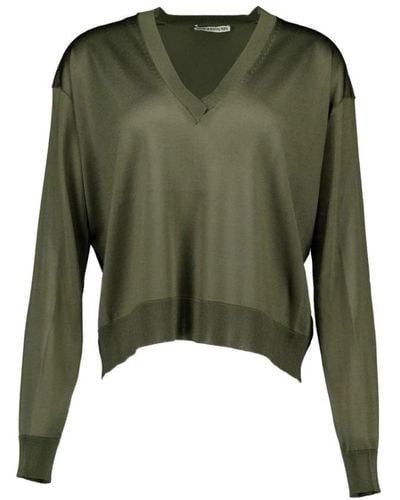 DRYKORN V-Neck Knitwear - Green