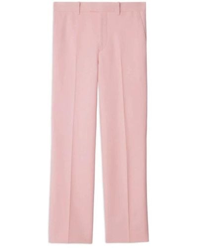 Burberry Straight Trousers - Pink