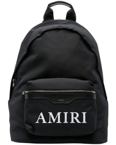 Amiri Nylon-logo-rucksack - Schwarz