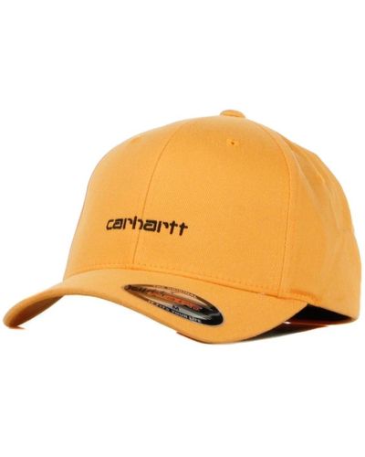 Carhartt Script cap mit gebogenem schirm - Gelb