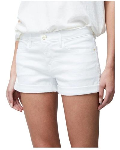 FRAME Short shorts - Bianco