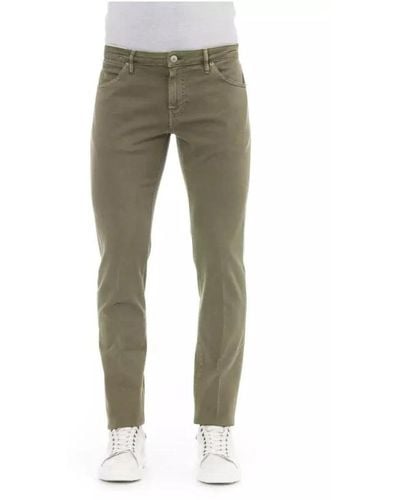 PT Torino Jeans e pantaloni in cotone verde