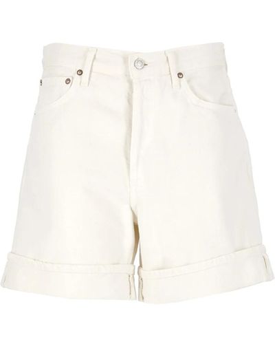 Agolde Short shorts - Blanco