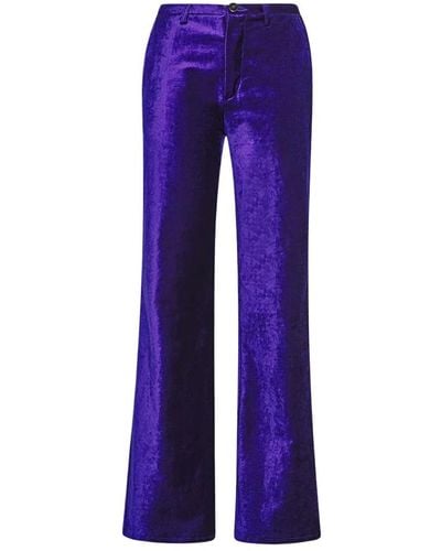 Forte Forte Wide Trousers - Purple