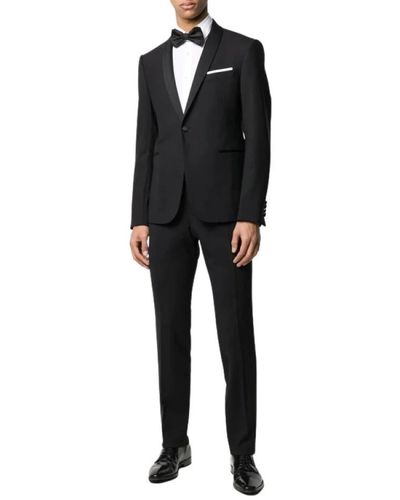 Emporio Armani Single Breasted Suits - Black