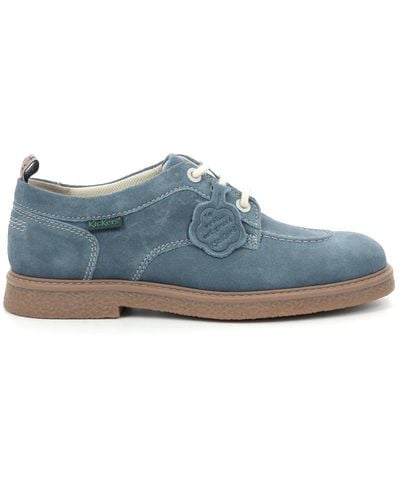 Kickers Shoes > flats > laced shoes - Bleu