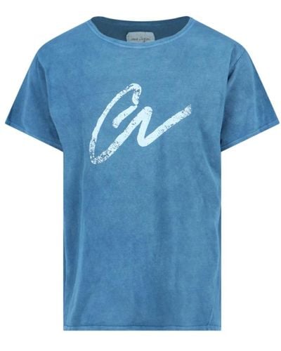 Greg Lauren T-Shirts - Blau
