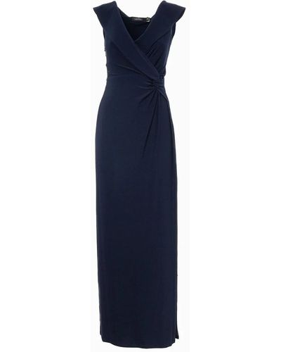 Ralph Lauren Vestido largo elegante para ocasiones especiales - Azul