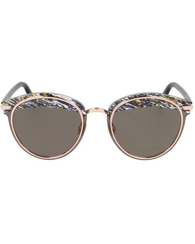 Dior Trendige runde sonnenbrille offset1 - Grau