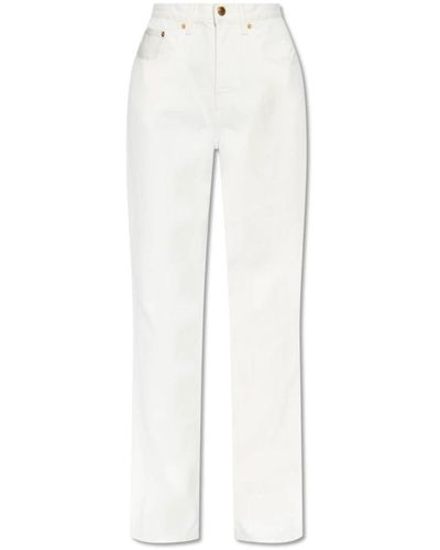 Tory Burch Jeans a vita alta - Bianco