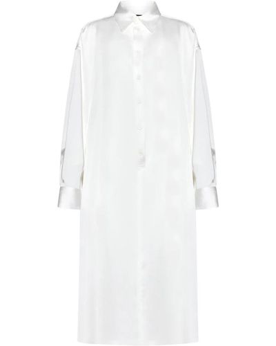 Fabiana Filippi Weiße kleid mit gürtel