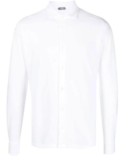 Zanone Casual hemd für männer,vielseitiges casual hemd - Weiß