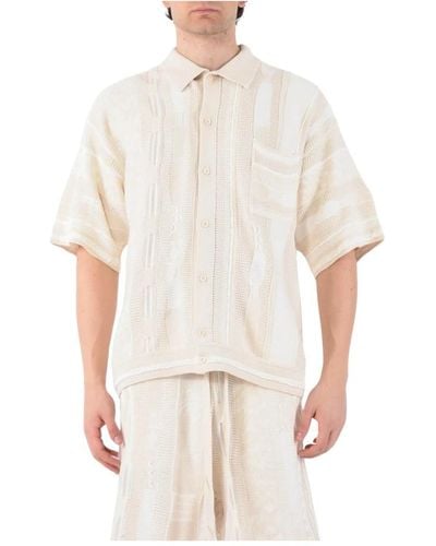 Laneus Short Sleeve Shirts - White