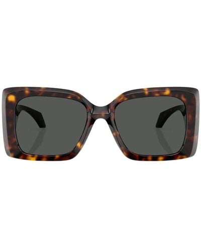 Versace Trendige unregelmäßige sonnenbrille mit medusa-plakette - Schwarz