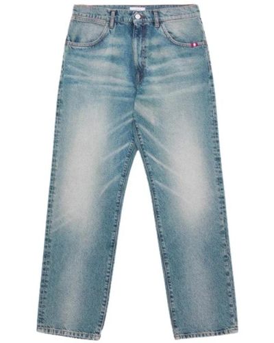 AMISH Dirty denim super jeans - Blu