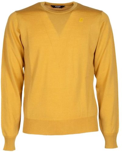 K-Way Round-Neck Knitwear - Yellow