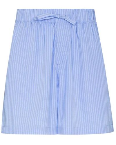 Tekla Shorts > casual shorts - Bleu