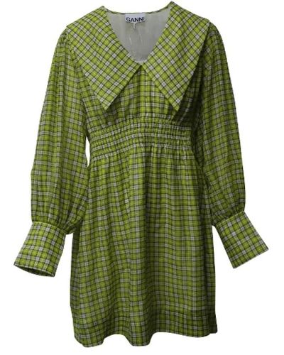Ganni Polyester dresses - Grün