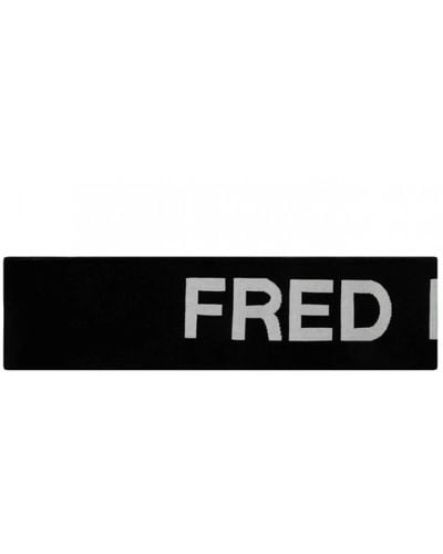 Fred Perry Oversized schwarz-weiß grafikschal