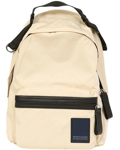 Armani Exchange Backpacks - Natural