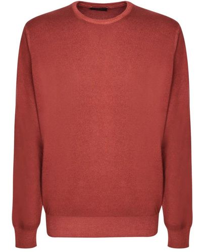 Dell'Oglio Knitwear > round-neck knitwear - Rouge