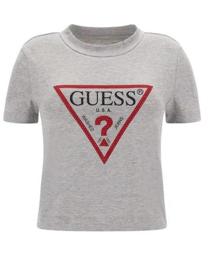 Guess Tops > t-shirts - Gris