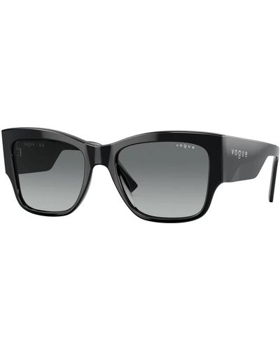 Vogue Gafas de sol negras/grises sombreadas - Negro