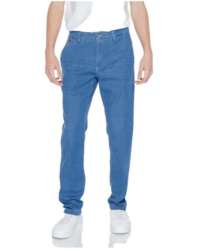 Replay Blaue einfache jeans reißverschluss knopfverschluss