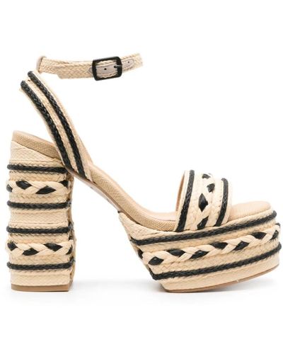 Castañer Shoes > sandals > high heel sandals - Métallisé