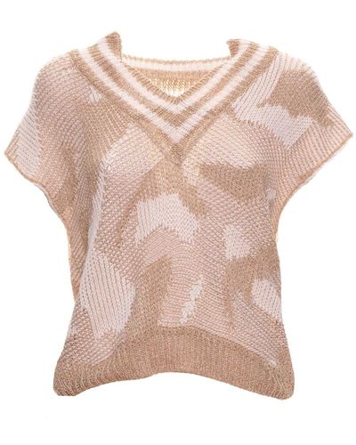 Akep Knitwear > v-neck knitwear - Rose