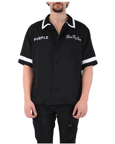 Purple Brand Short Sleeve Shirts - Black
