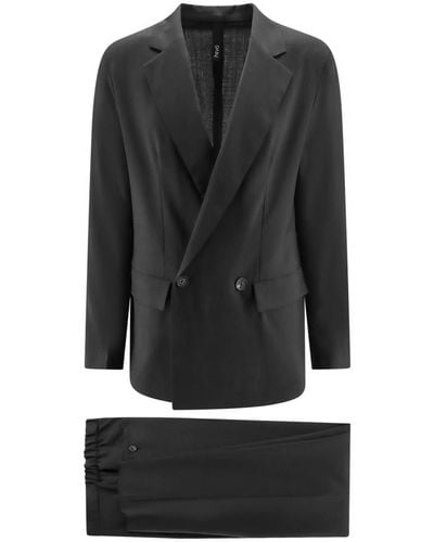 Hevò Double Breasted Suits - Black