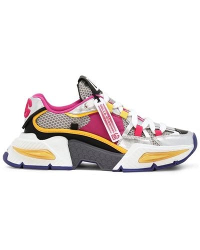 Dolce & Gabbana Sneakers With Label - Multicolor