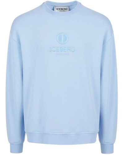 Iceberg Sweatshirt mit logo - Blau