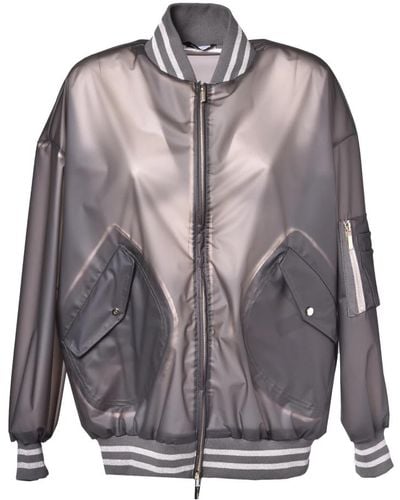 Baldinini Jacket in grey technical fabric - Grau
