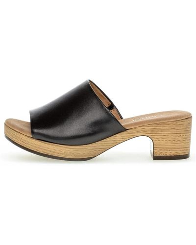 Gabor Shoes > heels > heeled mules - Marron