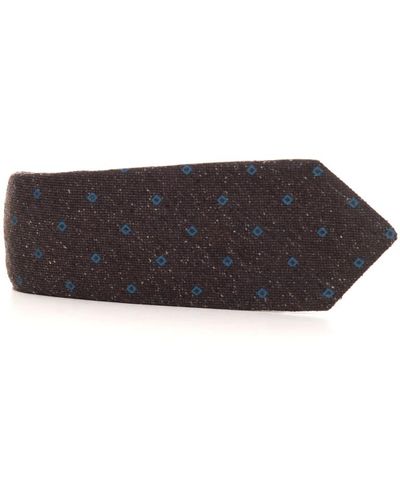 Kiton Luxuriöse cashmere krawatte - heben sie ihren formellen look hervor - Schwarz