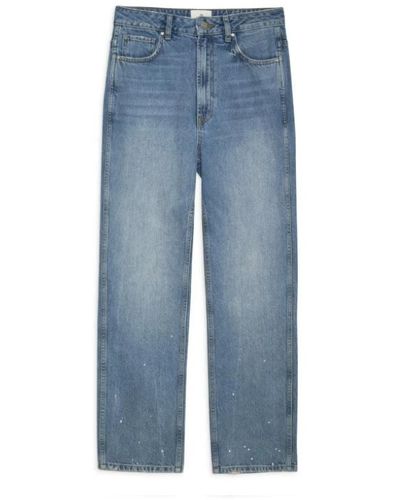 Anine Bing Jeans > cropped jeans - Bleu