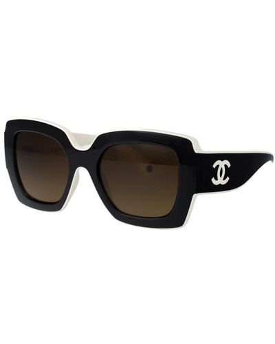 Chanel Occhiali da sole alla moda per look trendy - Nero