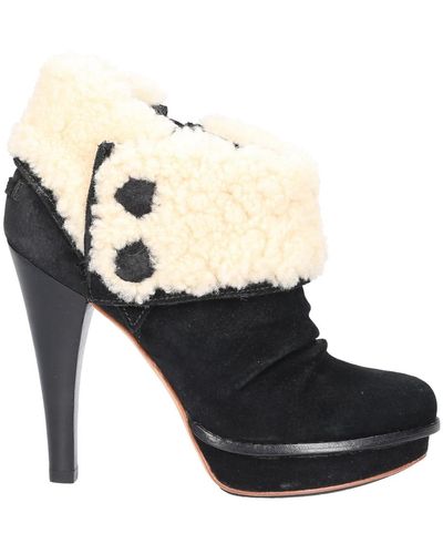 UGG Ankle Boots 1001715 Fur Upper - Black