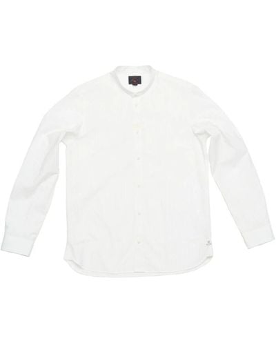 Blue De Gênes Casual Shirts - White