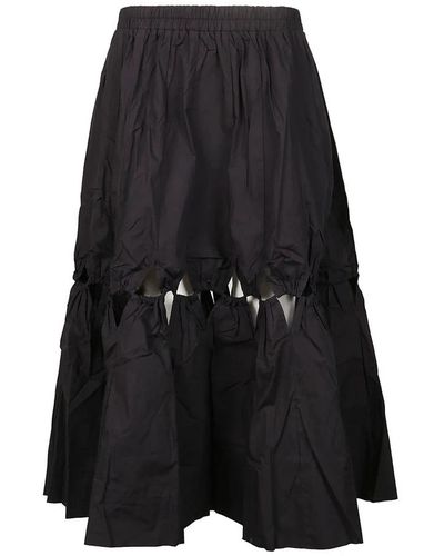Sea Midi Skirts - Black