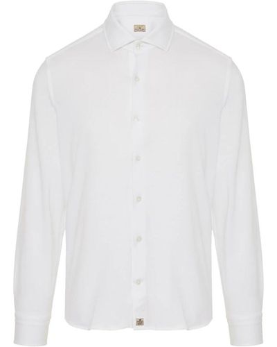 Sonrisa Camicia in cotone/liocell made in italy - Bianco
