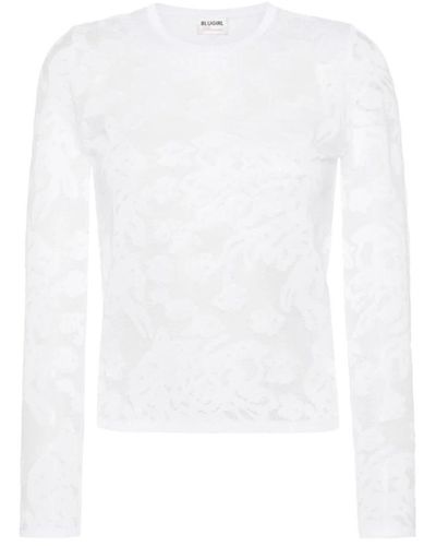 Blugirl Blumarine Round-Neck Knitwear - White