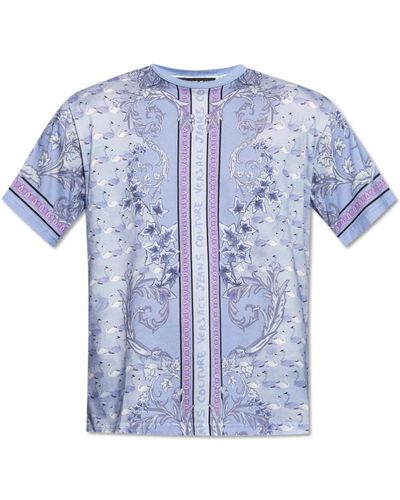 Versace Bedrucktes t-shirt - Blau