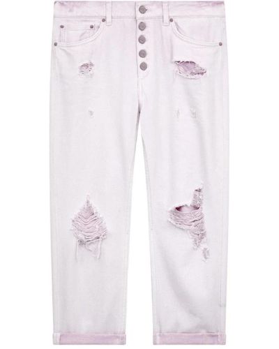 Dondup Cropped Jeans - Purple