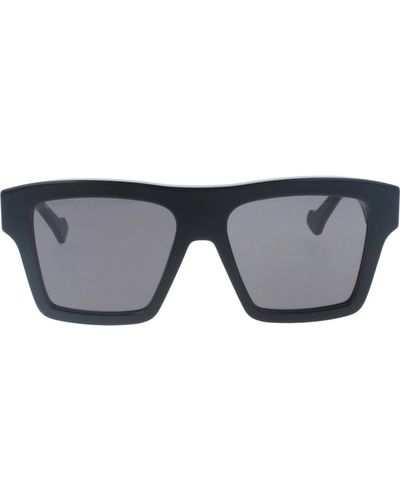Gucci Ikonoische sonnenbrille mit einheitlichen gläsern - Grau