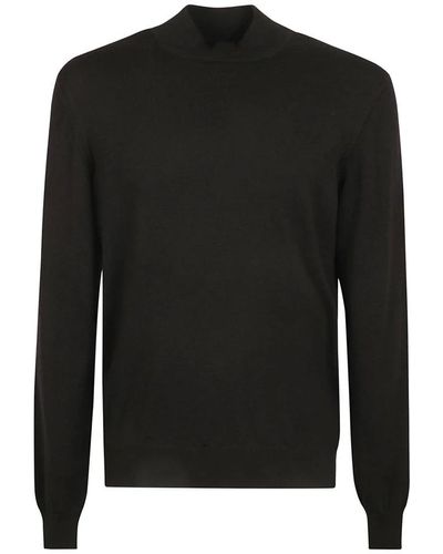 Tagliatore Round-Neck Knitwear - Black